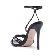 Patrizia Nappa Leather Sandal(5,Black)