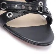 Patrizia Nappa Leather Sandal(5,Black)