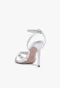 Patrizia Metallic Leather Sandal(5,Silver)