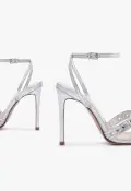 Patrizia Metallic Leather Sandal(5,Silver)