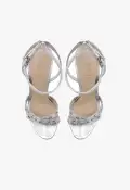 Patrizia Metallic Leather Sandal(5,Silver)