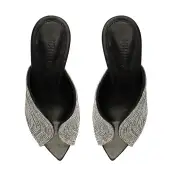 Hattie High Sandal(5,Crystal Black)
