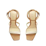 Nylla Casual Nappa Leather Sandal(5,Light Pearl)