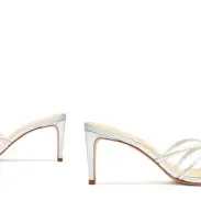 Rachel Casual Metallic Leather Sandal(5,Silver)