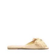Lienne Straw Flat Sandal