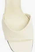 Posseni Leather Sandal(5,White)
