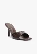 Posseni Leather Sandal(5,Dark Brown)