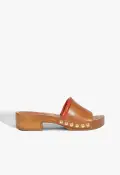 Shay Leather Sandal(5,Brown)