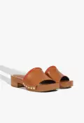 Shay Leather Sandal(5,Brown)