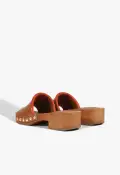 Shay Leather Sandal(5,Brown)