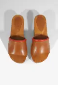 Shay Leather Sandal(5,Brown)