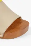 Shay Leather Sandal(5,Beige)
