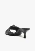 Kareena Knot Mule Sandal(5,Black)