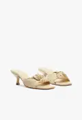 Kareena Knot Mule Sandal(5,Beige)