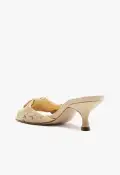 Kareena Knot Mule Sandal(5,Beige)