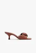 Kareena Knot Mule Sandal(5,Brown)