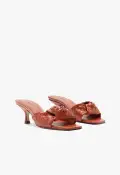 Kareena Knot Mule Sandal(5,Orange)