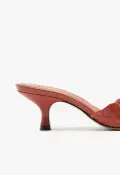 Kareena Knot Mule Sandal(5,Orange)