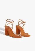 Pompeii Suede Sandal(5,Brown)