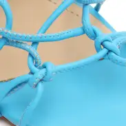 Heyde Nappa Leather Sandal(5,True Blue)