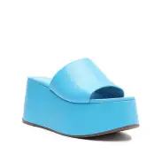 Marih Nappa Leather Sandal(5,True Blue)