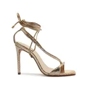 Vikki Metallic Leather Sandal