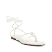 Poppy Flat Sandal(5,White)