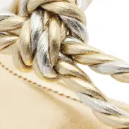 Sage Metallic Flat Sandal(5,Silver)