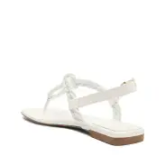 Sage Flat Sandal(5,White)
