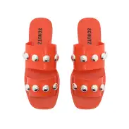 Lizzie Jelly Sandal(6,Bright Orange)