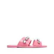 Lizzie Crystal PVC Sandal(6,Club Rose)