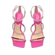 Nellina Leather Sandal(5,Very Pink)