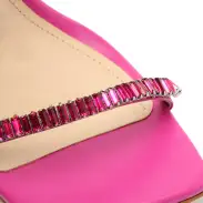 Nellina Leather Sandal(5,Very Pink)