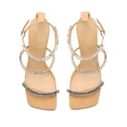 Nellina Nubuck Sandal(5,Beige)