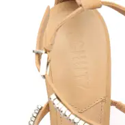 Nellina Nubuck Sandal(5,Beige)