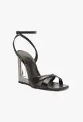 Phillie Leather Sandal(5,Black)
