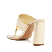 Salma Metallic Leather Sandal(5,Gold)