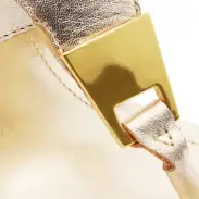 Salma Metallic Leather Sandal(5,Gold)