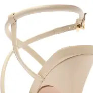 Lovi Nappa Leather Sandal(5,Eggshell)