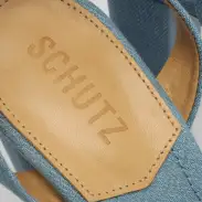 Kaila Platform Fabric Sandal(5,Blue)