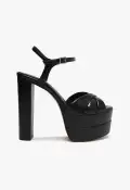 Keefa High Nappa Leather Sandal(5,Black)