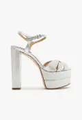 Keefa High Metallic Leather Sandal