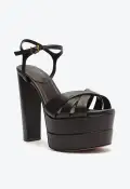 Keefa High Leather Sandal(5,Brown)