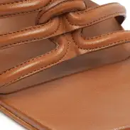 Octavia Calf Leather Sandal(5,New Wood)