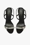 Pearl Curve Sandal(5,Black)