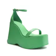 Mazda Nappa Leather Sandal(5,Gianni Green)