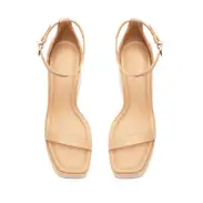 Mazda Nappa Leather Sandal(5,New Peach)