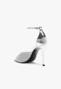 Louise Satin Sandal(5,Silver)