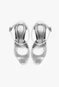Louise Satin Sandal(5,Silver)