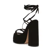 Lynda Nubuck Sandal(5,Black)